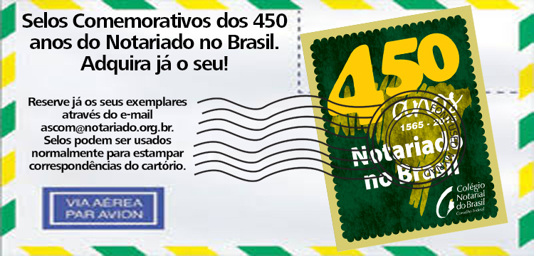 Lanzaron a la venta los sellos conmemorativos por los 450 años del Notariado en Brasil.